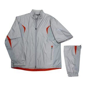 CALLAWAY GOLF Light Windbreaker Zip-Off Sleeves Summer Jacket Mens Large